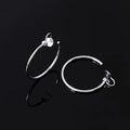 Vintage Gold Alloy Spiral Disc Hoop Stud & Clip On No Piercing Hong Kong Style Round Hoop Earrings