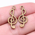 26x10mm 0.8g Multicolor Zinc Alloy Music Note Charm Pendant for DIY Necklace Bracelet Jewelry Making