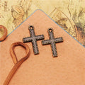 25x16MM Antique Silver Zinc Alloy Cross Charm Pendant for DIY Necklace Bracelet Jewelry Making