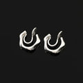 Elegant Minimalist Alloy Twisted Hoop Huggie Stud & Clip On No Piercing Ear Cuff For Women Earrings