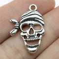 27x20mm 1.8g Multicolor Zinc Alloy Skull Charm Pendant for DIY Necklace Bracelet Making