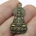 34x18mm 6g Multicolor Zinc Alloy Guanyin Charm Pendant for DIY Clothing Accessory Jewelry Making