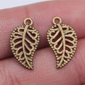 18x10mm 0.6g Multicolor Zinc Alloy Leaf Charm Pendant for Bracelet Necklace DIY Jewelry Making