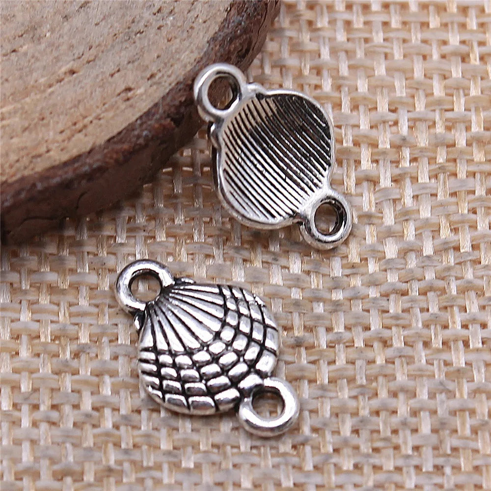 10x16mm 0.7g Multicolor Zinc Alloy Shell Connector Charm for DIY Bracelet Necklace Jewelry Making