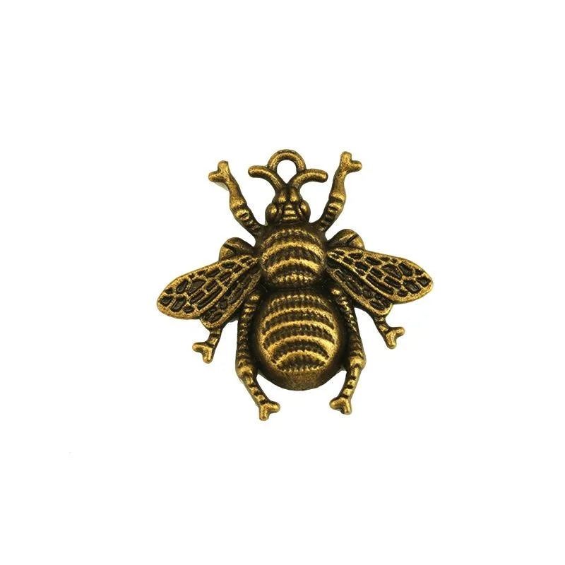25MM Zinc Alloy Bee Charm Pendant for DIY Necklace Bracelet Jewelry Making