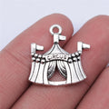 23x21mm 2.6g Antique Silver Zinc Alloy Circus Charm Pendant for DIY Necklace Bracelet Jewelry