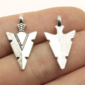 28x15mm 1.2g Antique Silver Zinc Alloy Arrowhead Charm Pendant for DIY Bracelet Necklace Making