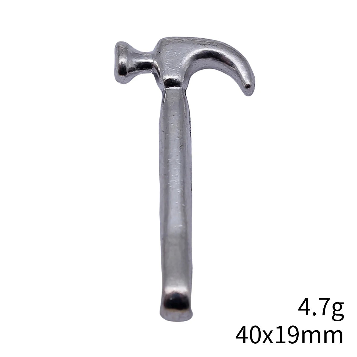 40x19mm 4.7g Multicolor Zinc Alloy Hammer Mallet Charm Pendant for DIY Necklace Bracelet Jewelry Making