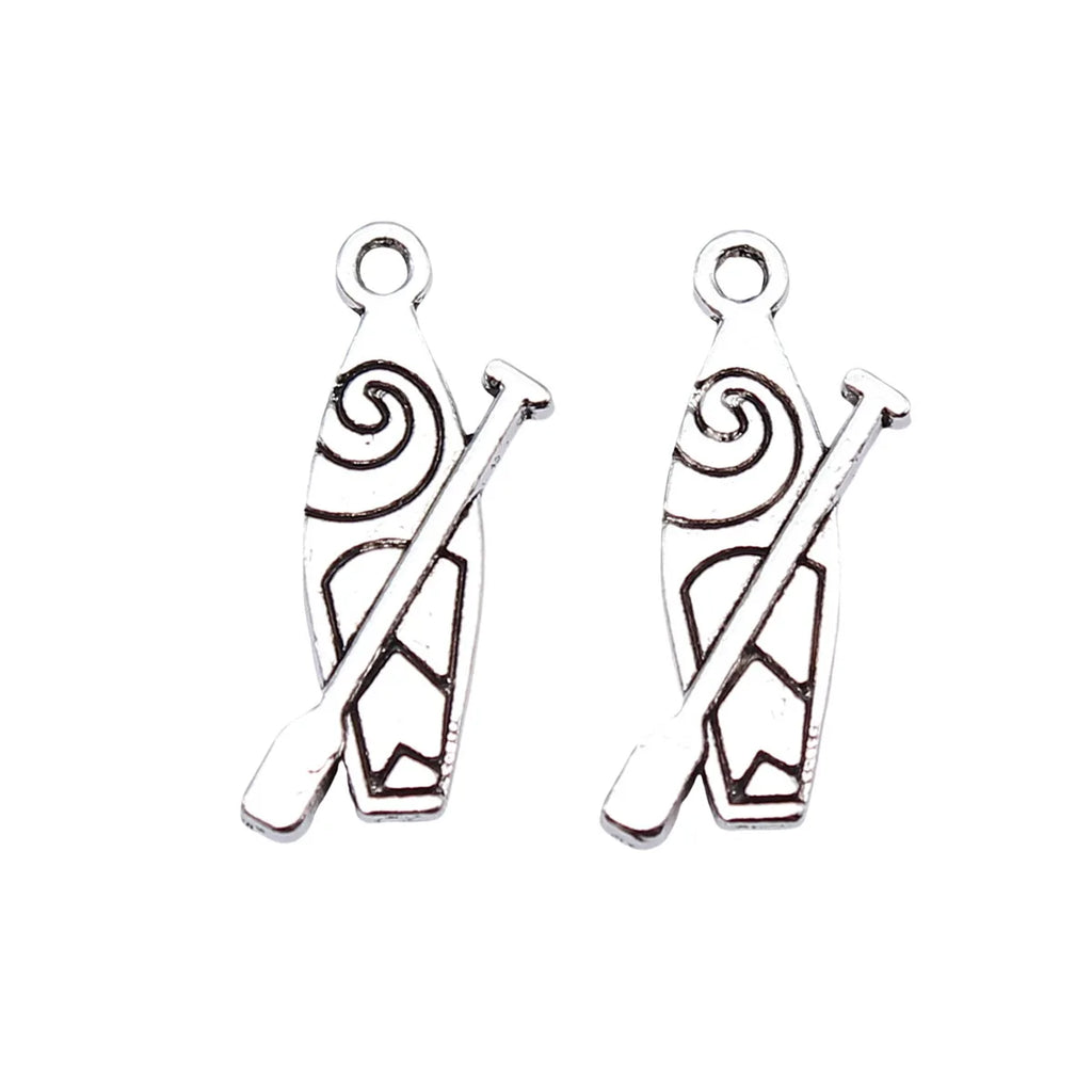 20x7mm 0.65g Antique Silver Zinc Alloy Small Boat Charm Pendant for DIY Necklace Bracelet Making