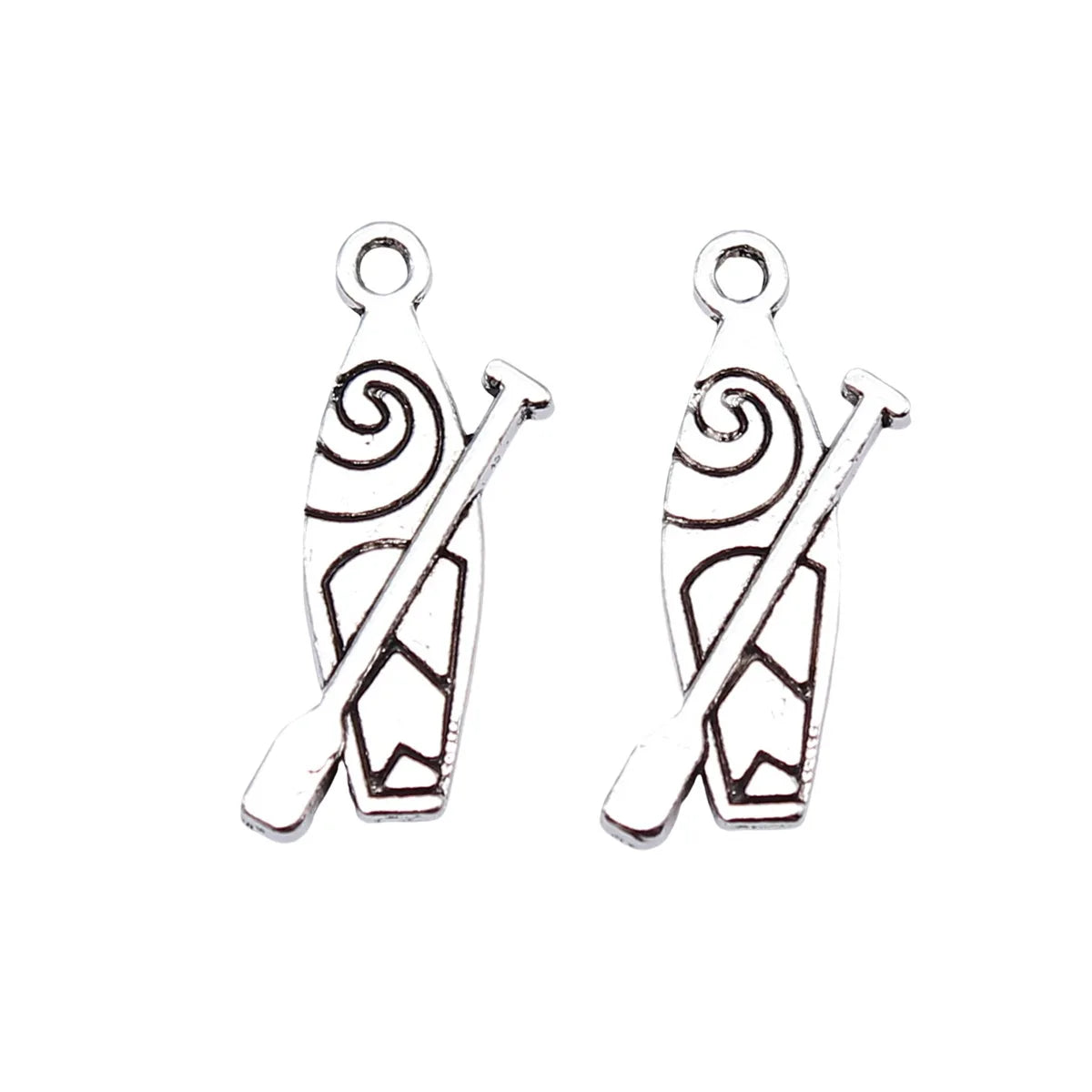 20x7mm 0.65g Antique Silver Zinc Alloy Small Boat Charm Pendant for DIY Necklace Bracelet Making