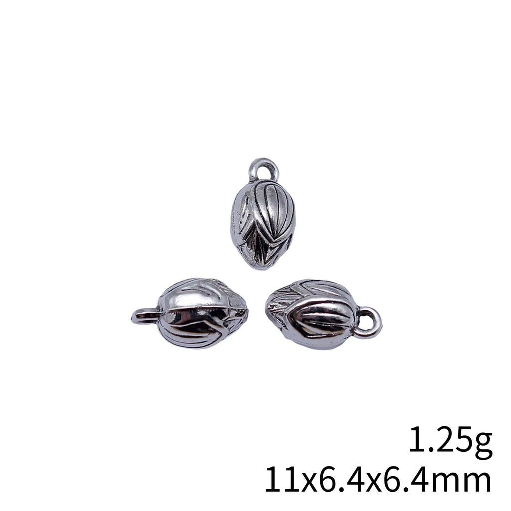 11x6.4x6.4mm 1.25g Antique Silver Zinc Alloy 3D Lotus Charm Pendant for Necklace Bracelet DIY Jewelry