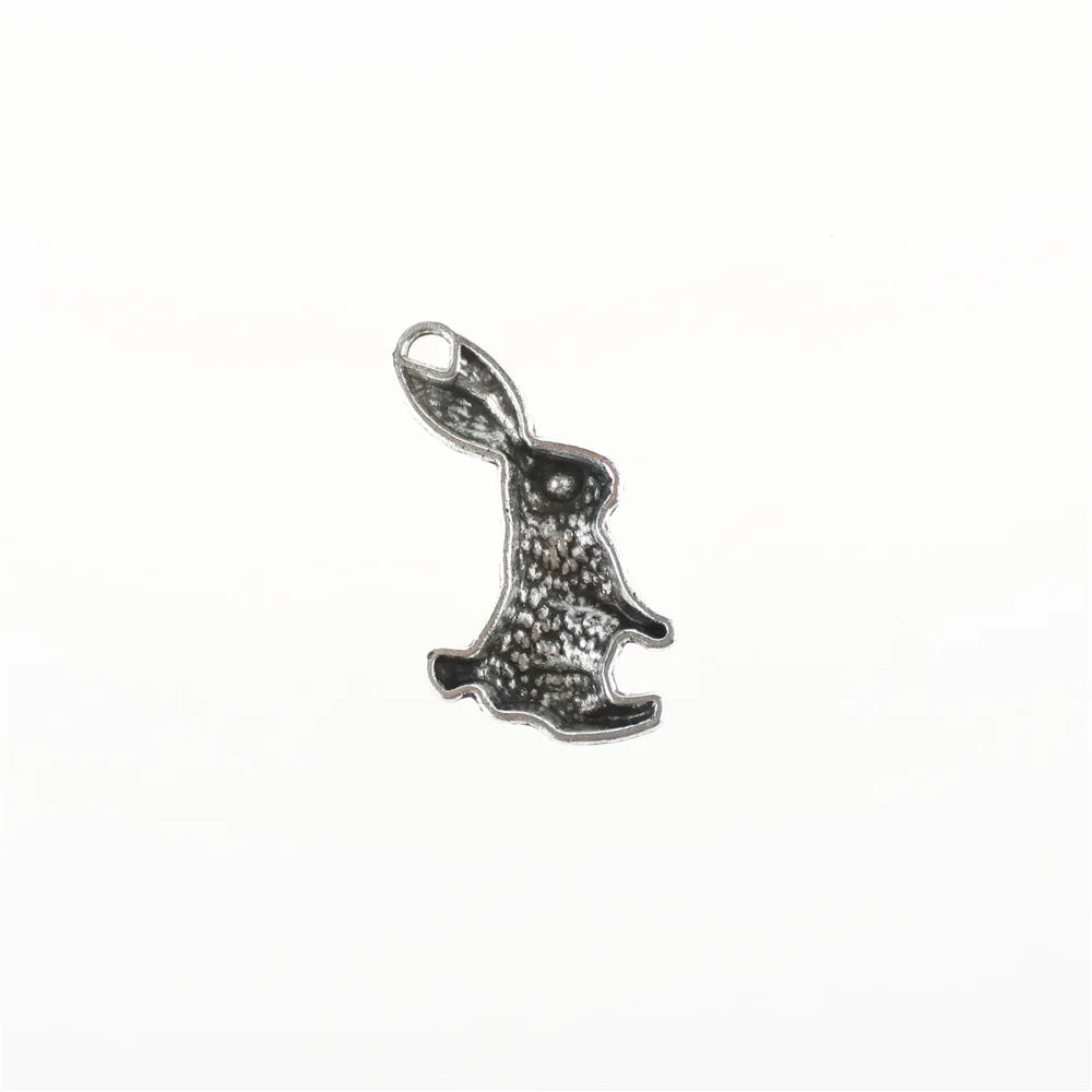 30x16MM Zinc Alloy Rabbit Charm Pendant for DIY Necklace Bracelet Jewelry Making