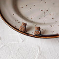 Cute Enamel Bear Alloy Stud Earrings With Silver Plated Pins, Korean Style Jewelry