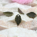 16x10MM Antique Silver Zinc Alloy Leaf Charm Pendant for DIY Necklace Bracelet Jewelry Making