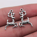 14x20mm 0.8g Multicolor Zinc Alloy Christmas Reindeer Charm Pendant for DIY Bracelet Necklace Making