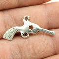 31x18mm 2g Multicolor Zinc Alloy Pistol Charm Pendant for Bracelet Necklace DIY Jewelry Making