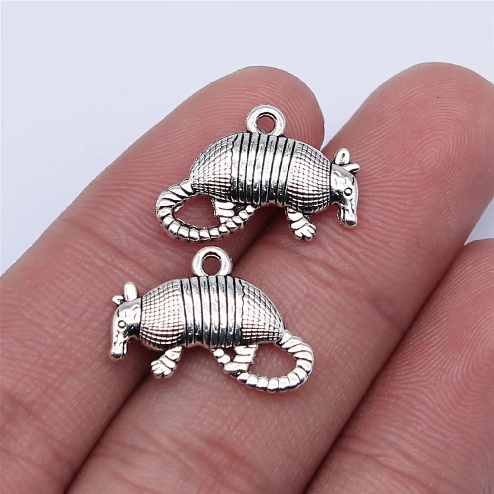 19x13mm 1.5g Antique Silver Zinc Alloy Mouse Charm Pendant for DIY Necklace Bracelet Jewelry Making