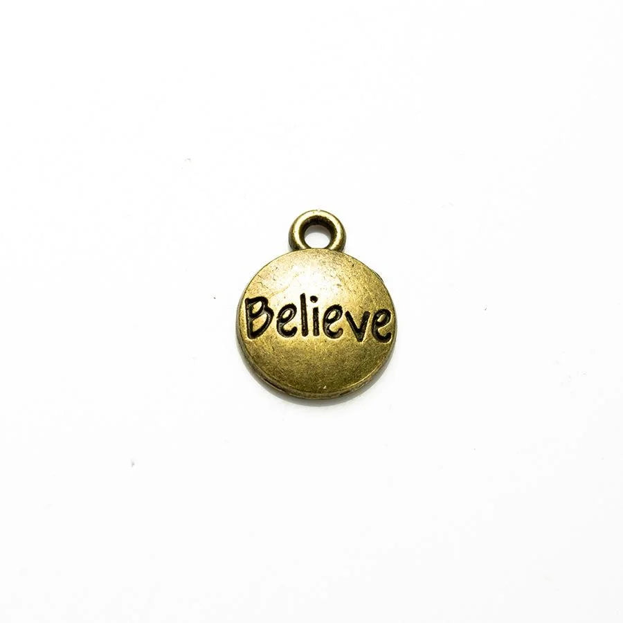 11MM Zinc Alloy Letter Charm Pendant for DIY Necklace Bracelet Jewelry Making