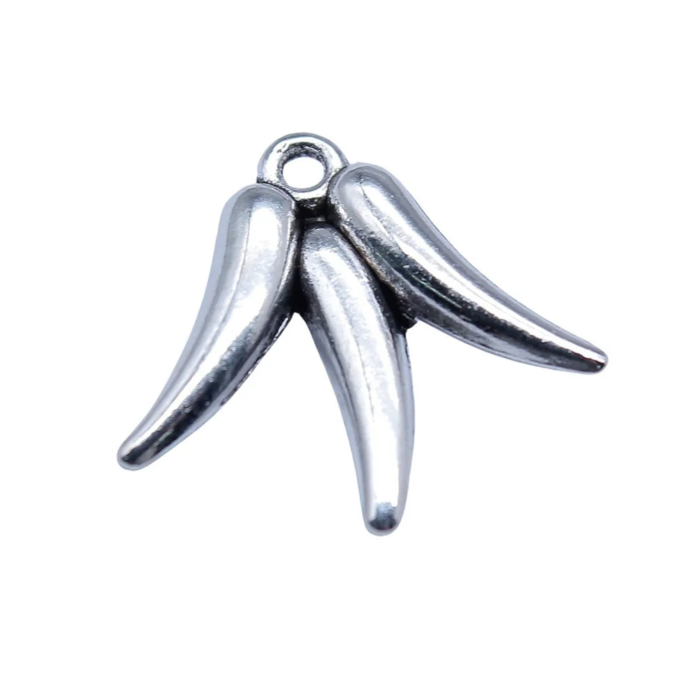 18x16mm 1.3g Antique Silver Zinc Alloy Chili Pepper charm pendant for DIY bracelet necklace accessories