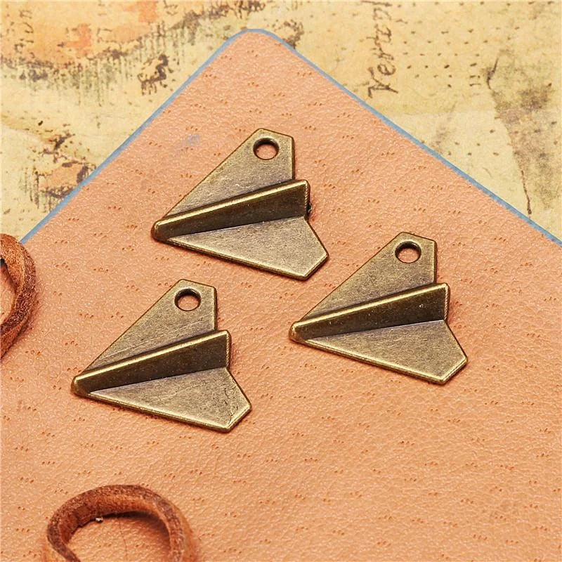 18MM Antique Silver Zinc Alloy Airplane Charm Pendant for DIY Necklace Bracelet Jewelry Making