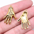 31x20mm 2.8g Multicolor Zinc Alloy Eye Hand Charm Pendant for DIY Necklace Bracelet Jewelry Making