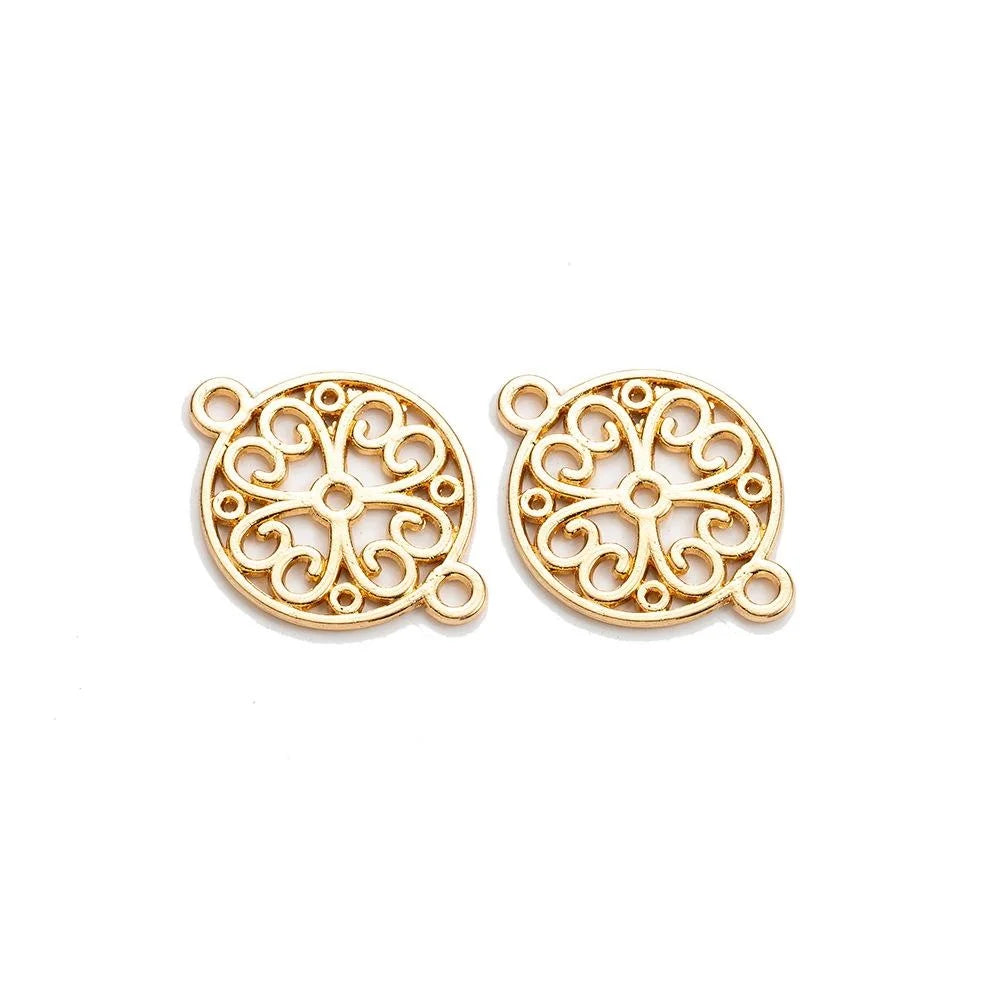 24x18MM Zinc Alloy Hollow Charm Pendant for DIY Necklace Bracelet Jewelry Making