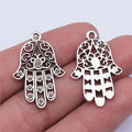 30x20mm 2.3g Multicolor Zinc Alloy Hand Charm Pendant for DIY Necklace Bracelet Making