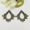 36x37MM Zinc Alloy Teardrop Charm Pendant for DIY Necklace Bracelet Jewelry Making