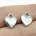 14x10mm 1.3g Multicolor Zinc Alloy Small Heart Charm Pendant for DIY Bracelet Necklace Making
