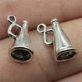 15x9x9mm 1g Multicolor Zinc Alloy Trumpet Charm Pendant for DIY Music Theme Jewelry Making