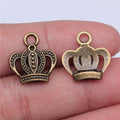 16x15mm 1g Multicolor Zinc Alloy Crown Charm Pendant for DIY Bracelet Necklace Jewelry Making