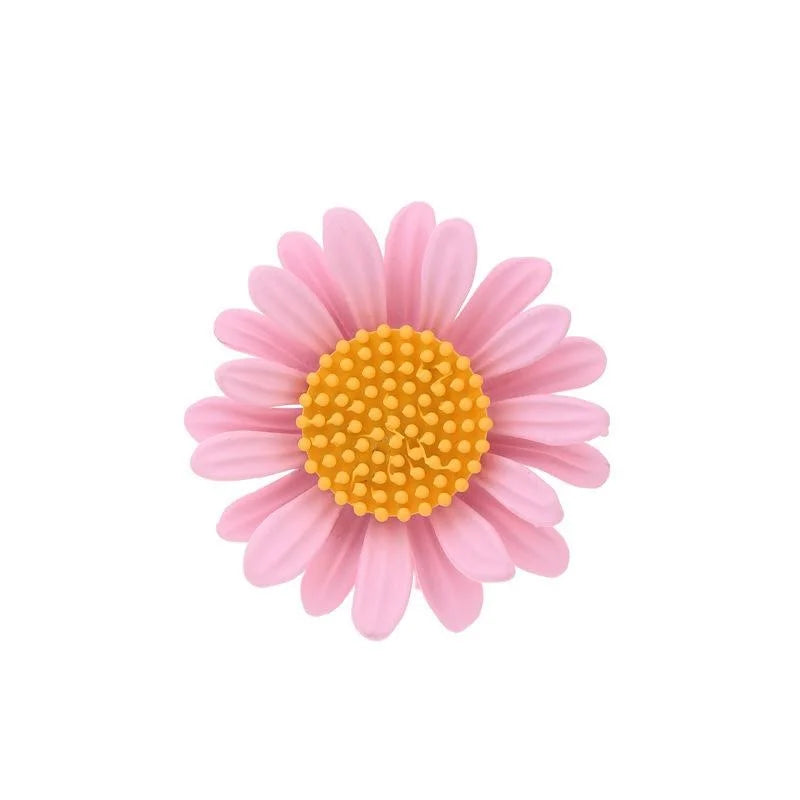 Cute Enamel Daisy Sunflower Brooch For Women, Fresh Floral Lapel Pin Corsage Suit Accessory Gift