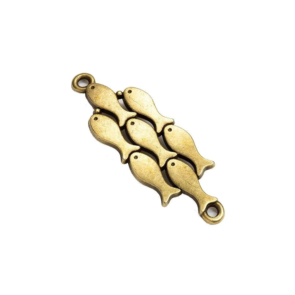 44x15MM Zinc Alloy Fish Charm Pendant for DIY Necklace Bracelet Jewelry Making