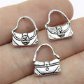 15x12mm 0.9g Antique Silver Zinc Alloy Handbag Charm Pendant for DIY Bracelet Necklace Making