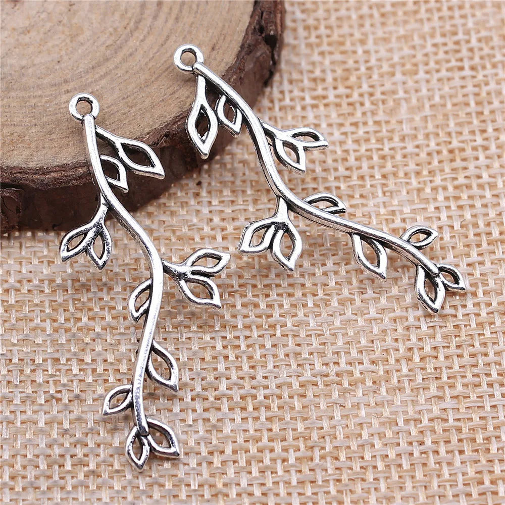 43x17mm 1.8g Multi Color Zinc Alloy Tree Branch Charm Pendant for DIY Necklace Bracelet Making