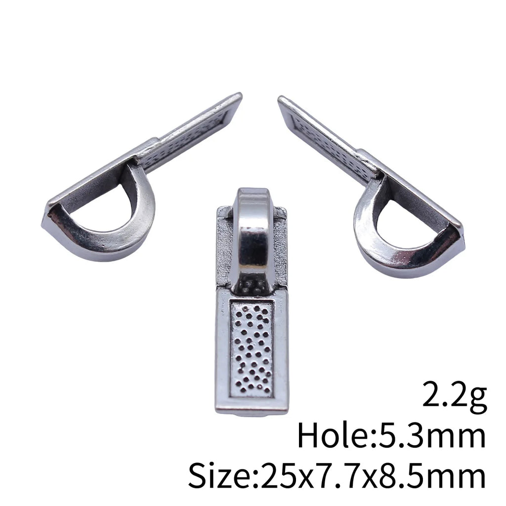 25x7.7x8.5mm 2.2g Multicolor Zinc Alloy Shovel Pendant Bail Clasp for DIY Charm Jewelry Making