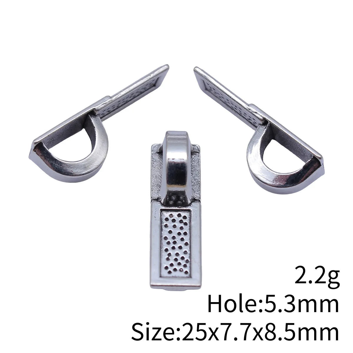 25x7.7x8.5mm 2.2g Multicolor Zinc Alloy Shovel Pendant Bail Clasp for DIY Charm Jewelry Making