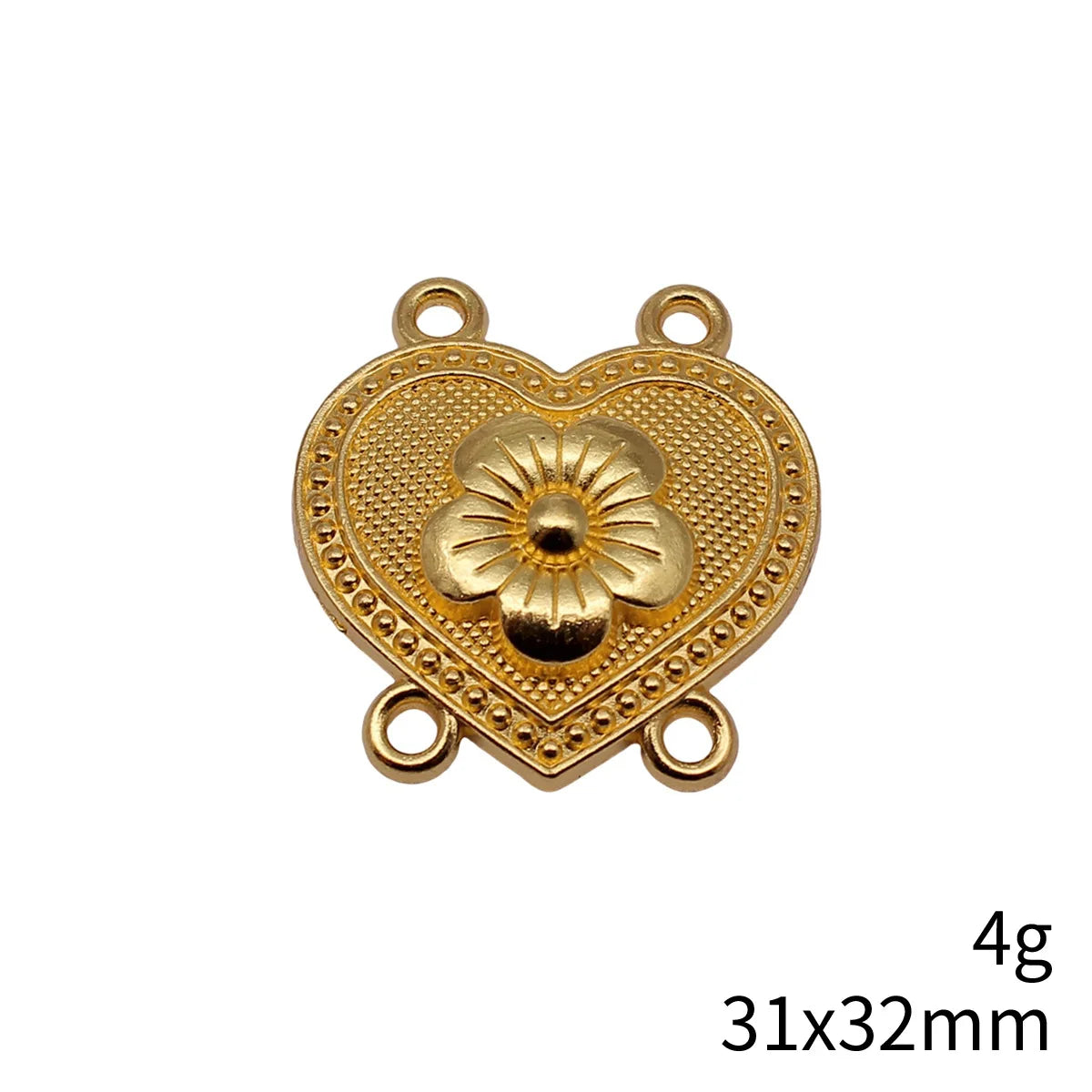 31x32mm 4g Multicolor Zinc Alloy Four Hole Body Chain Connector Charm for Forehead Chain Jewelry DIY