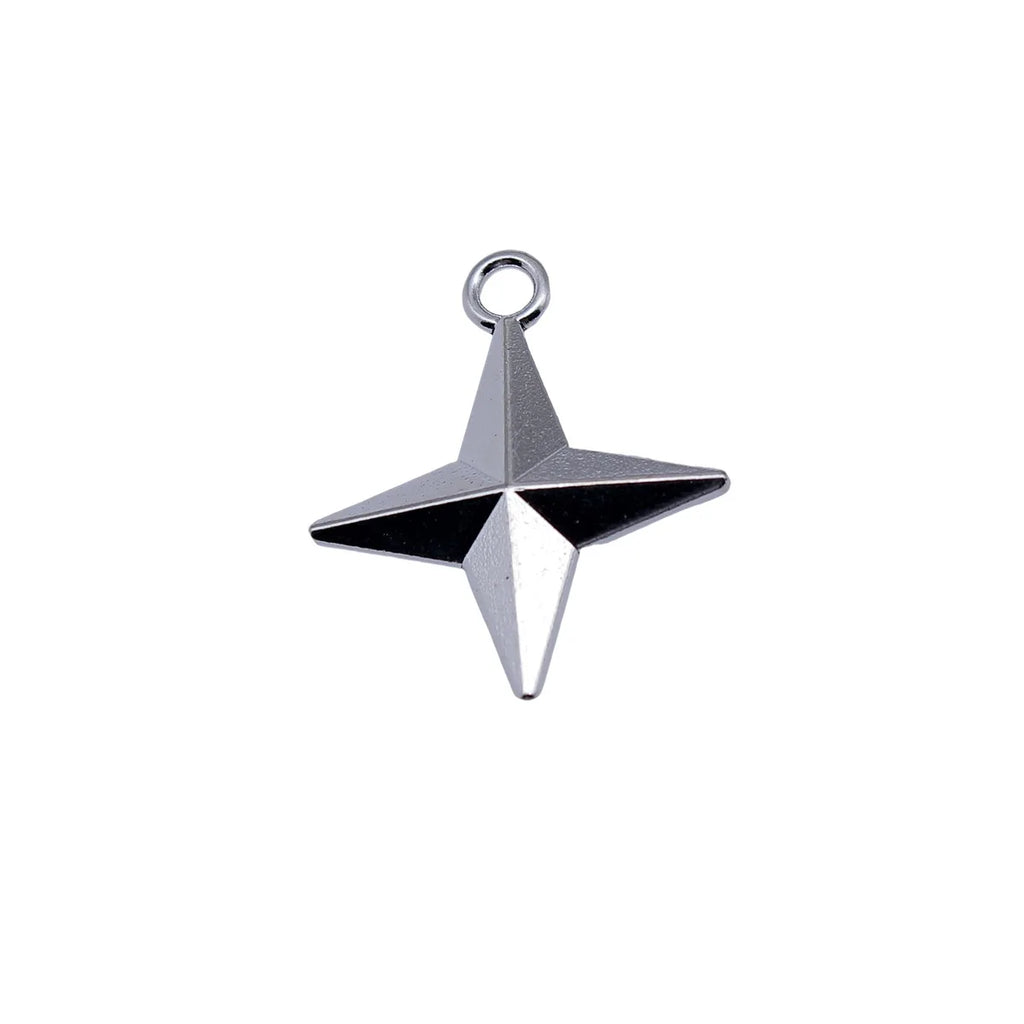 29x25x5.6mm 3.5g Multicolor Zinc Alloy Cross Star Charm Pendant for Necklace Bracelet DIY Jewelry Making