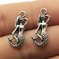 23x11mm 1.5g Antique Silver Zinc Alloy Mermaid Charm Pendant for DIY Necklace Bracelet Jewelry Making
