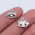 12x13mm 0.55g Multicolor Zinc Alloy Eye Charm Pendant for DIY Necklace Bracelet Jewelry Making