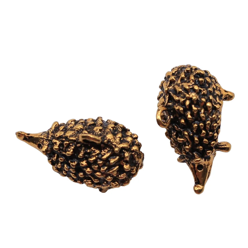 25x16x13mm 8g Antique Gold Zinc Alloy Hedgehog Charm Pendant for DIY Necklace Bracelet Jewelry Making