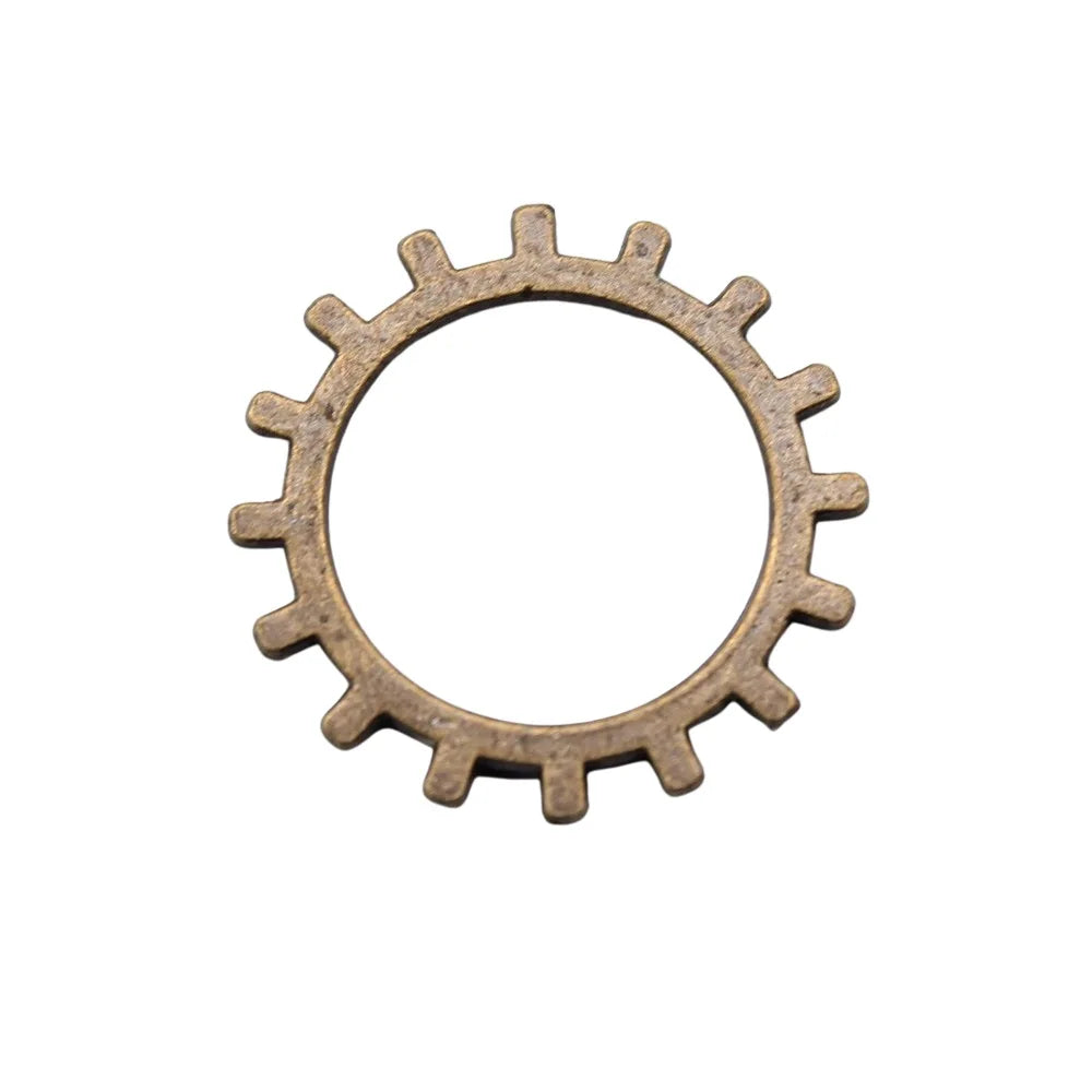 19x19mm 0.7g Multicolor Zinc Alloy Gear Charm Pendant for DIY Steampunk Necklace Bracelet Making