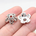 16x16x6.5mm 1.5g Multicolor Zinc Alloy Flower Bead Caps Jewelry Findings for DIY Bead Pendant Making