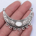 52x44mm 6.5g Antique Silver Zinc Alloy Necklace Link Connector Charm for DIY Necklace Making