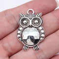 35x23mm 4.2g Antique Silver Zinc Alloy Owl Cat Charm Pendant for DIY Necklace Bracelet Jewelry Making