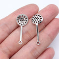 12x31mm 1.4g Antique Silver Zinc Alloy Skimmer Spoon Charm Pendant for DIY Necklace Bracelet Making