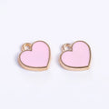 14x14mm Zinc Alloy Heart Charm Pendant for DIY Necklace Bracelet Jewelry Making