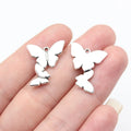 20x18mm 1.7g Antique Silver Zinc Alloy Butterfly Charm Pendant for Garment Decoration and Jewelry Making