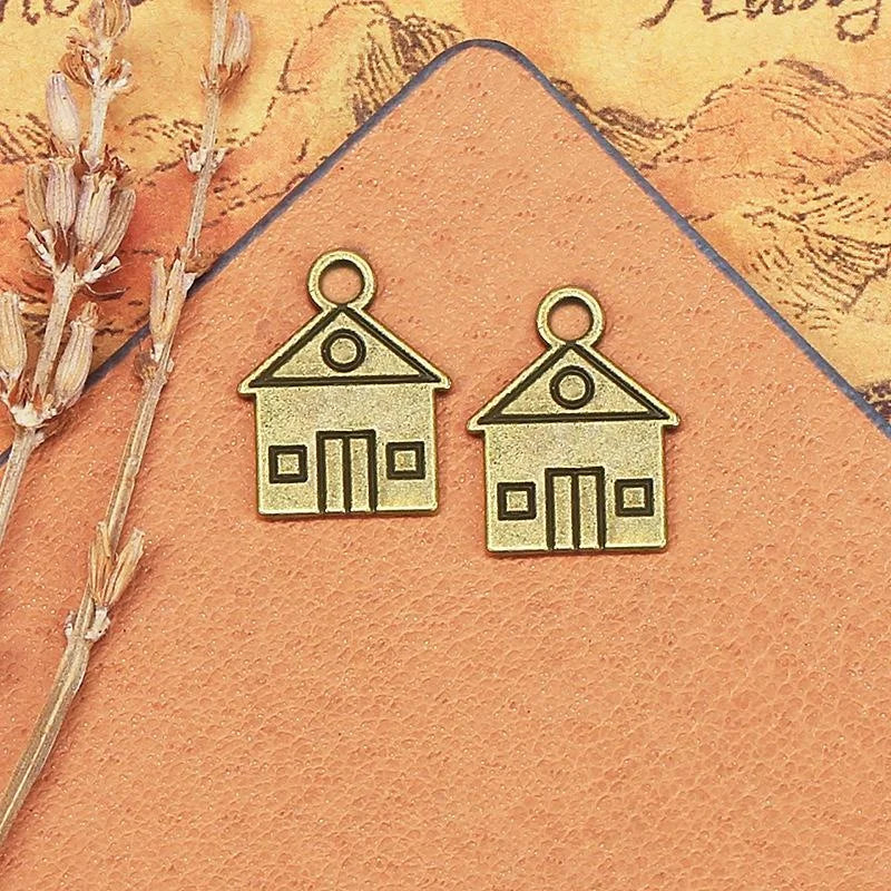 16x13MM Zinc Alloy Double Sided Charm Pendant for DIY Necklace Bracelet Jewelry Making